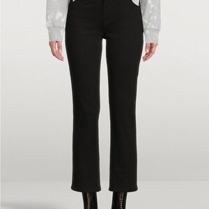 Women's Black Jeans - Frame Le High Straight - size 26